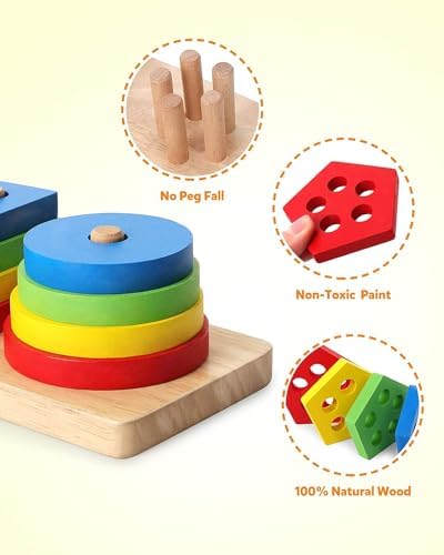 Vue 4 de Qhflashbuy Jouets Montessori