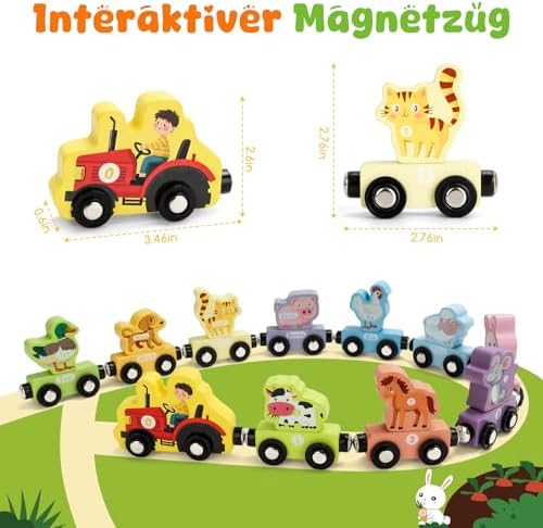 Vue 5 de Train Montessori En Bois