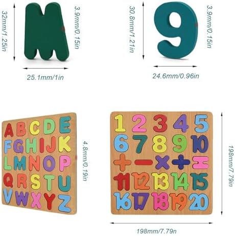 Vue 2 de Lnsysns Puzzle Alphabet Bois