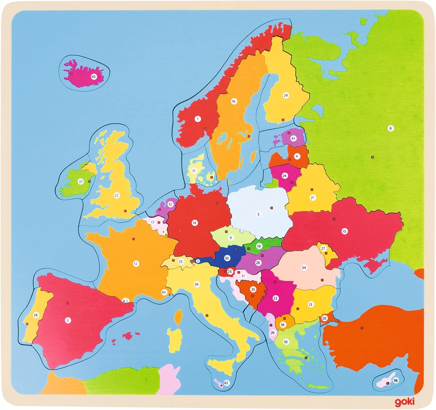 Goki Puzzle Europe Pieces