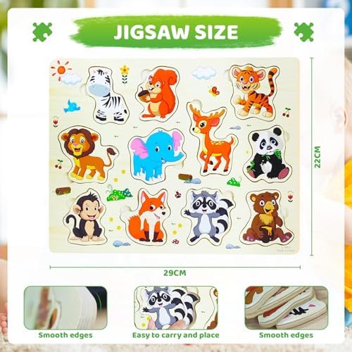 Vue 6 de Pcs Puzzles En Bois