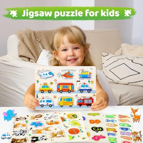 Vue 7 de Pcs Puzzles En Bois
