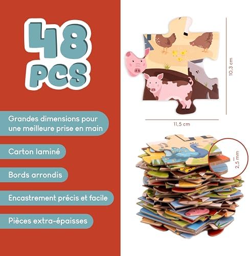 Vue 3 de Bonnyco Puzzle Enfant Geant