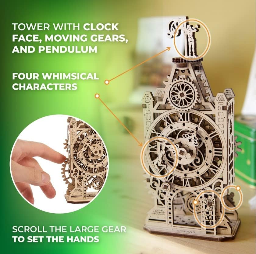 Vue 3 de Ugears Puzzle En Bois