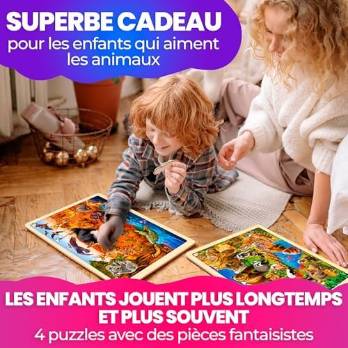 Vue 6 de Quokka Puzzle Bois Enfant