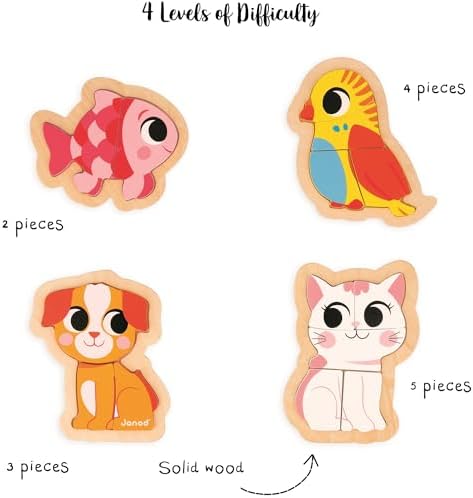Vue 3 de Janod Puzzles En Bois