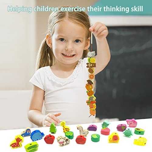 Vue 4 de Perles En Bois Enfants