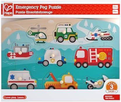 Vue 7 de Hape Puzzle Boutons