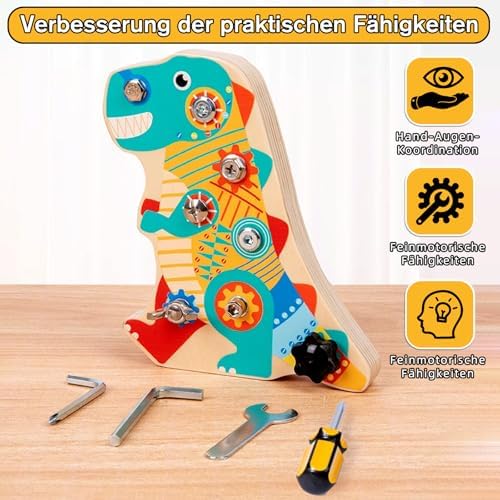 Vue 4 de Liangding Jouet Montessori Dinosaure