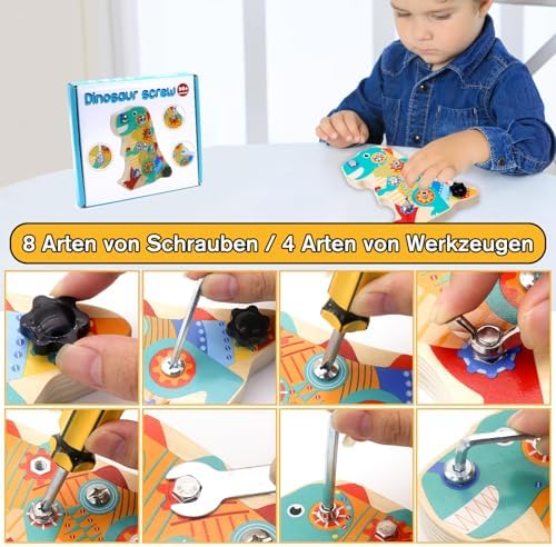 Vue 5 de Liangding Jouet Montessori Dinosaure