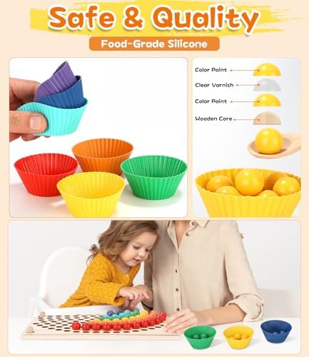 Vue 6 de Leazzle Bois Jeu Montessori