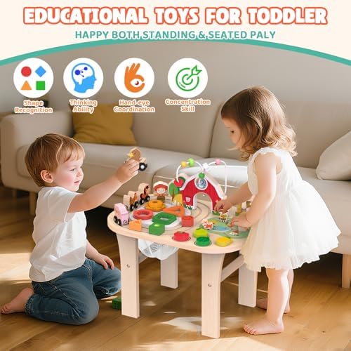 Vue 4 de Table Dactivites Pour Bebe