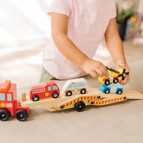Vue 2 de Melissa Doug Camion Transporteur
