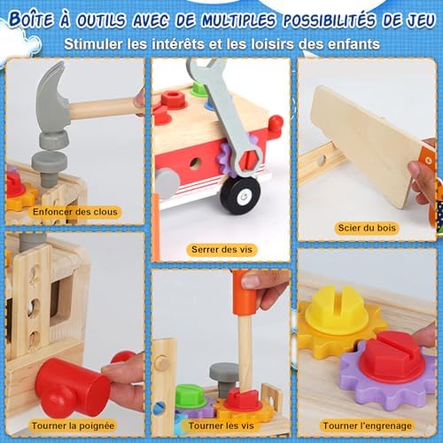 Vue 4 de Jouet En Bois Outil