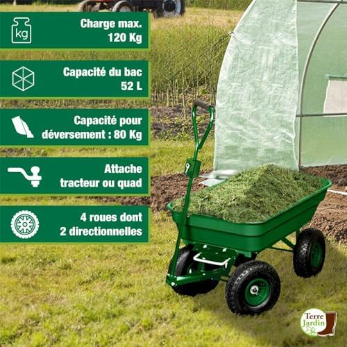 Vue 2 de Chariot De Jardin Roues