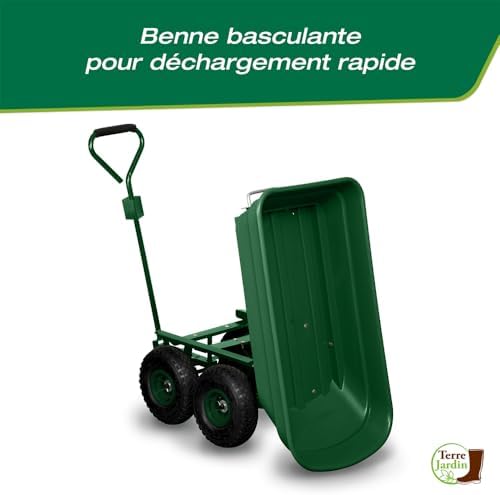 Vue 3 de Chariot De Jardin Roues