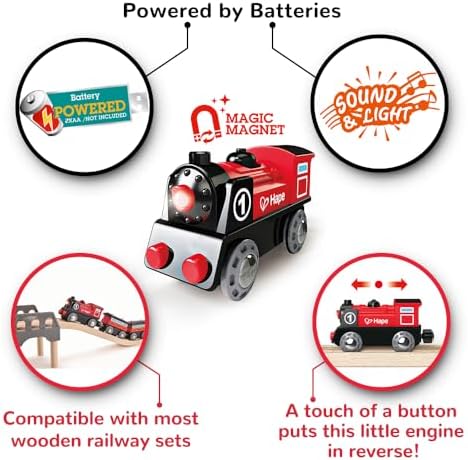 Vue 2 de Hape Jouet Locomotive Electrique