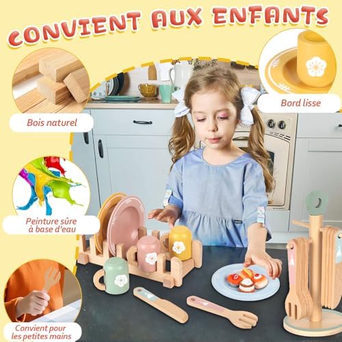 Vue 5 de Charmofun Dinette En Bois