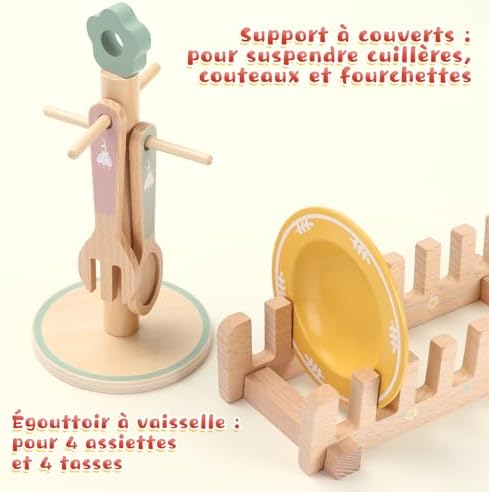 Vue 6 de Charmofun Dinette En Bois