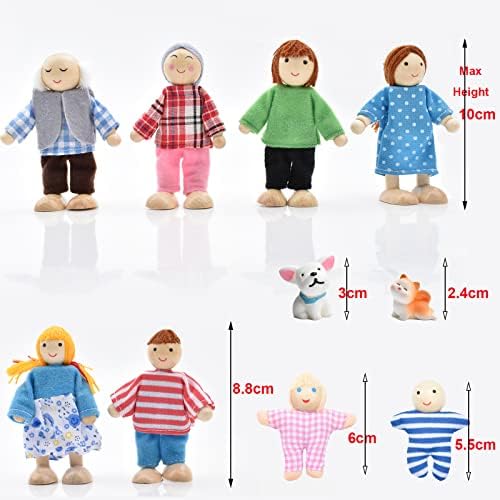 Vue 2 de Ensemble Famille Poupees En