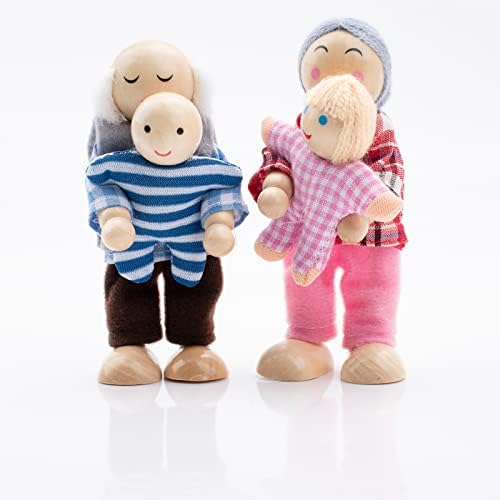 Vue 4 de Ensemble Famille Poupees En