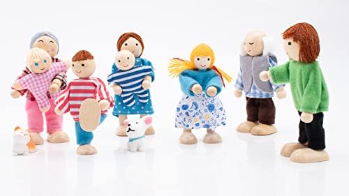 Vue 6 de Ensemble Famille Poupees En