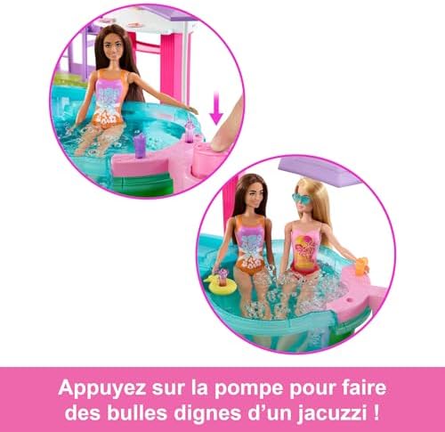 Vue 2 de Barbie Coffret Piscine De