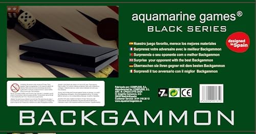 Vue 6 de Aquamarine Games Backgammon Black