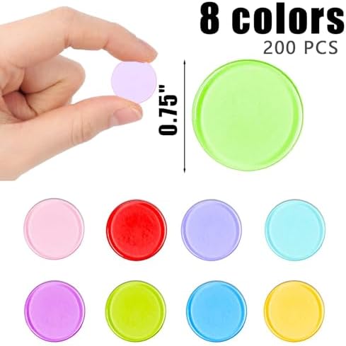 Vue 2 de Pcs Loto Bingo Jetons