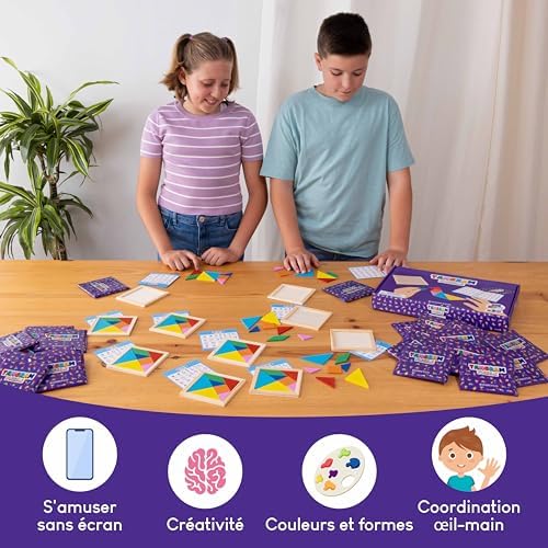 Vue 4 de Jeu Tangram Enfant Pcs