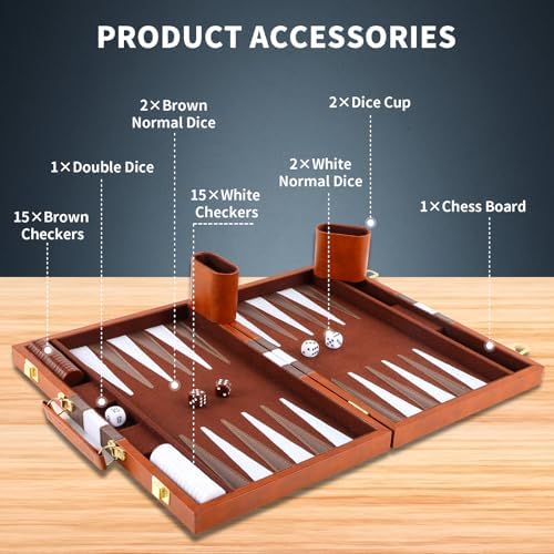 Vue 3 de Set De Backgammon Pour