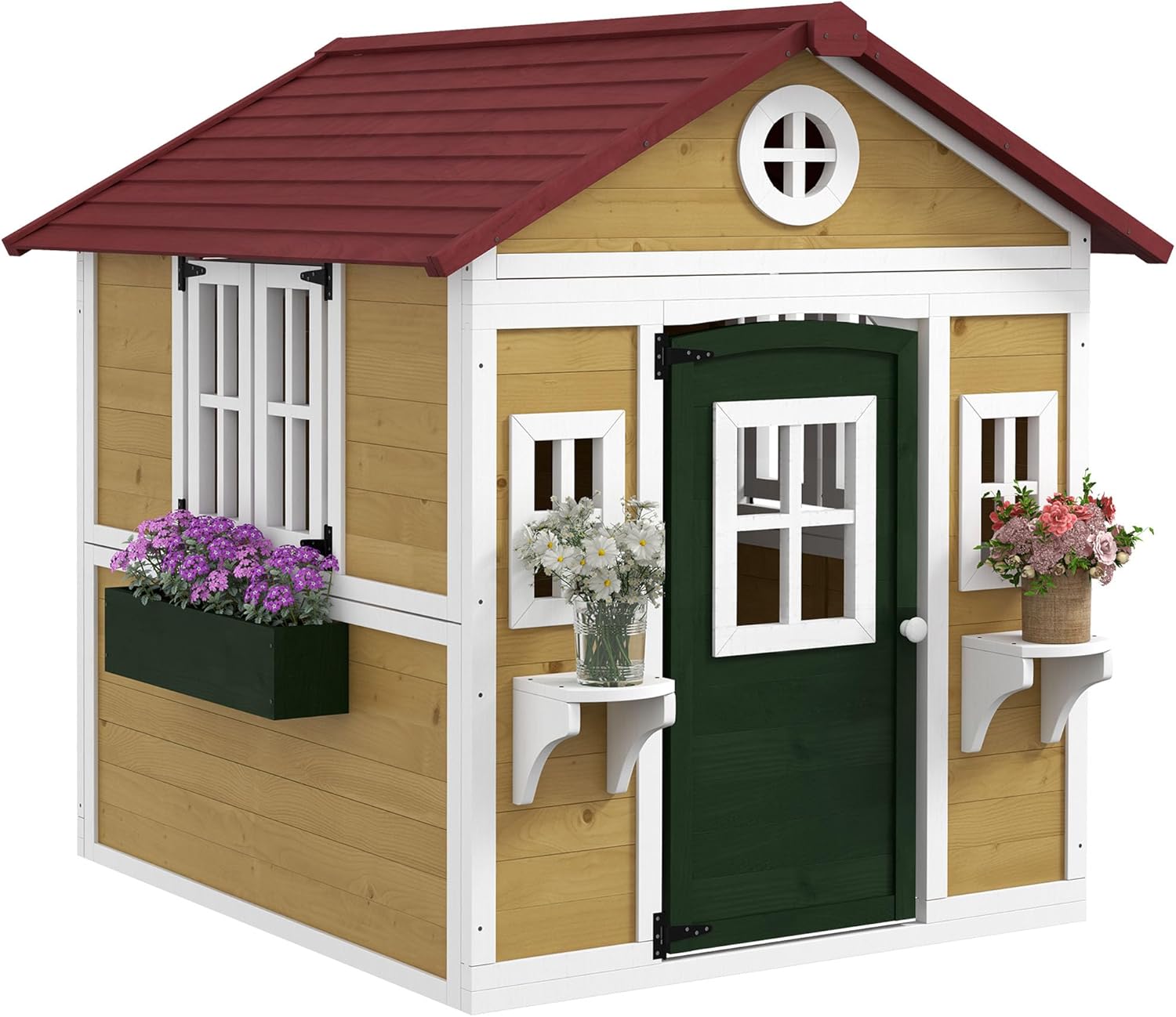Outsunny Cabane Enfant Exterieur