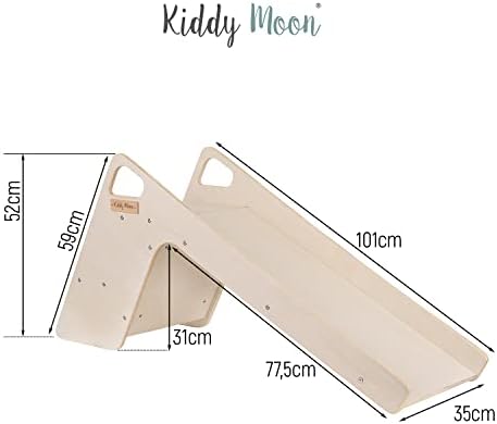 Vue 4 de Kiddymoon Toboggan En Bois