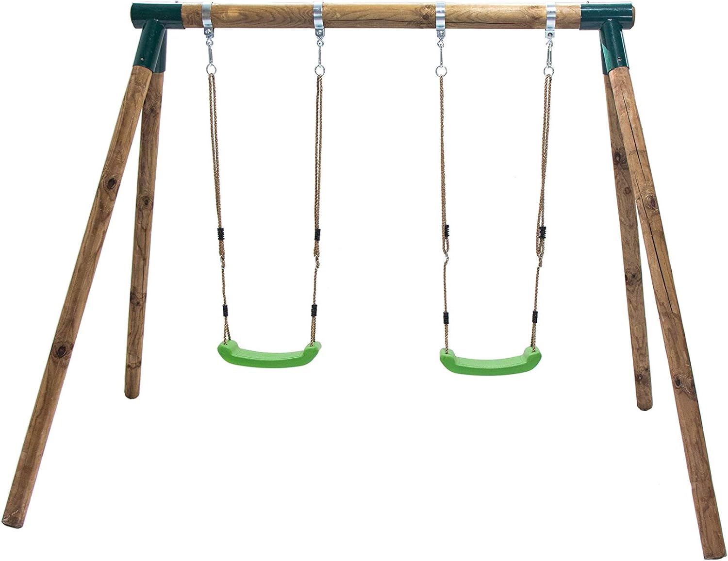 Balancoire Double En Bois