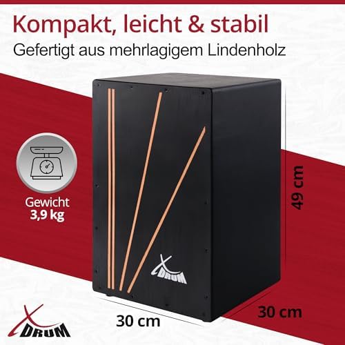 Vue 5 de Xdrum Cajon Primero Negra