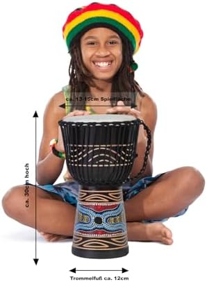 Vue 2 de Cm Djembe Professionnel Bongo