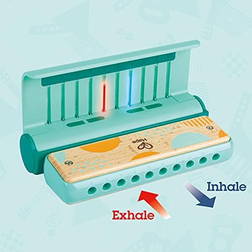 Vue 3 de Hape Harmonica Bleu Avec