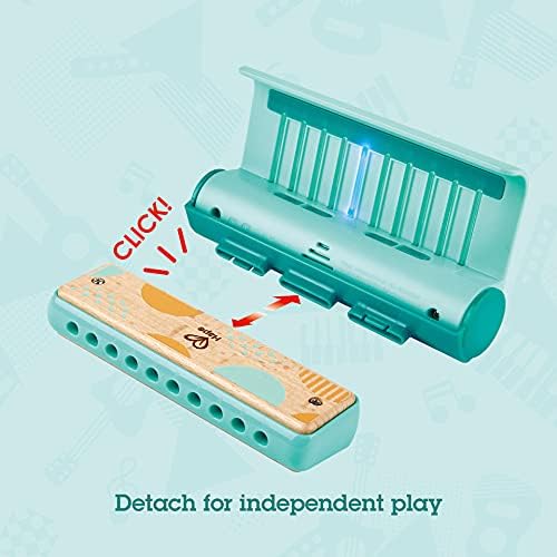 Vue 4 de Hape Harmonica Bleu Avec