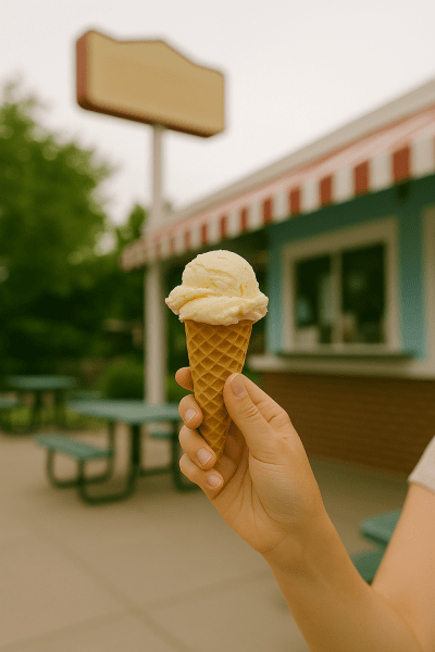 I was just there, with my ice cream