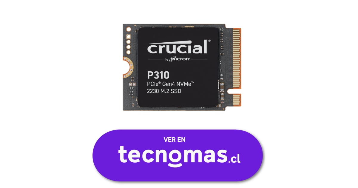 tecnomas.cl | [CT1000P310SSD2] Unidad SSD Crucial P310 1TB M.2 22*30