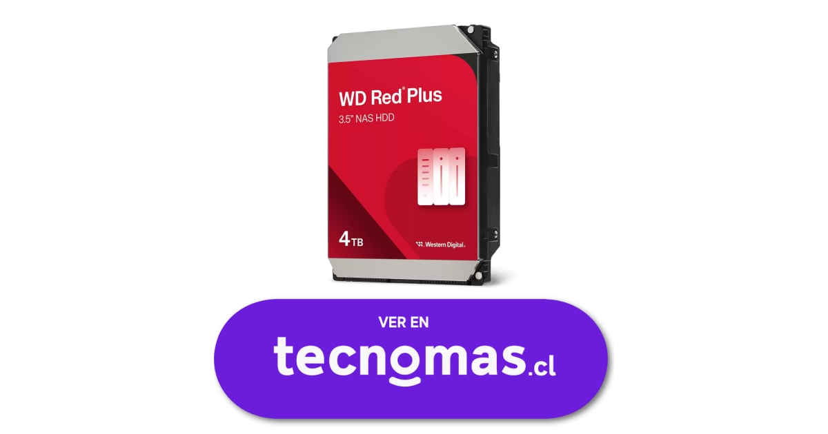 tecnomas.cl | [WD40EFZZ] Disco Duro Western Digital Red Plus 4TB 3.5