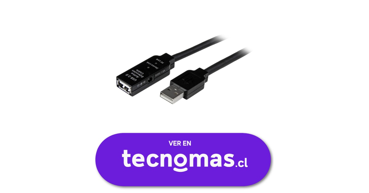 StarTech.com Cable 15m Extensión Alargador USB 2.0 Activo