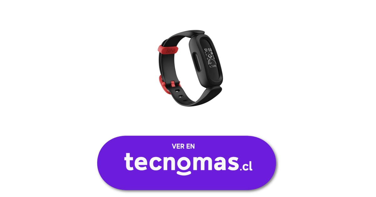 Pulsera Actividad Fitbit Ace 3 Niños Negro Rojo