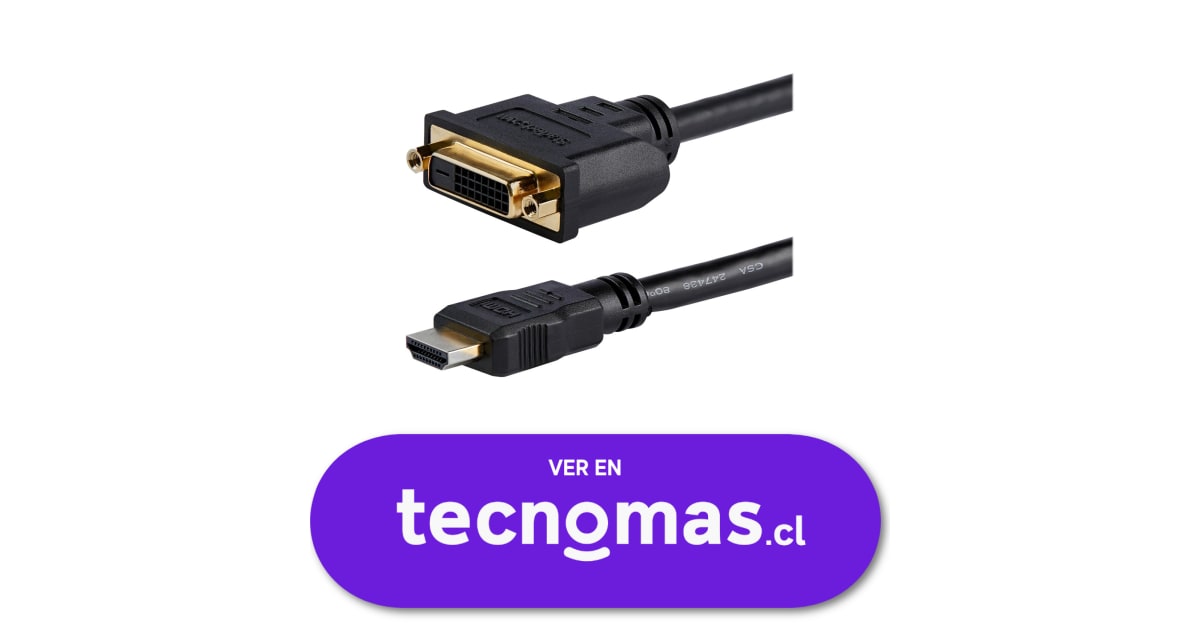 ADAPTADOR DE 20CM HDMI® A DVI - DVI-D HEMBRA - HDMI MACHO - CABLE CO