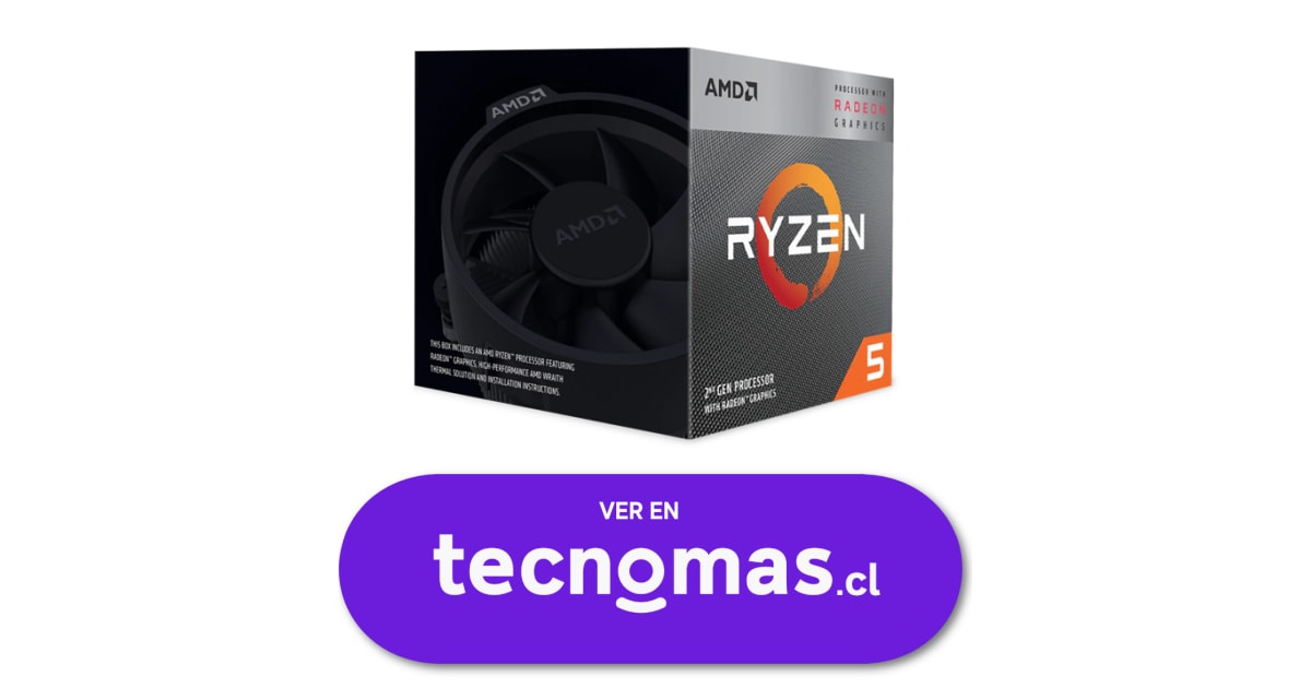 tecnomas.cl | [YD3400C5FHSBX] CPU AMD Ryzen 5 3400G 3.7-4.2GHz L3 4MB,