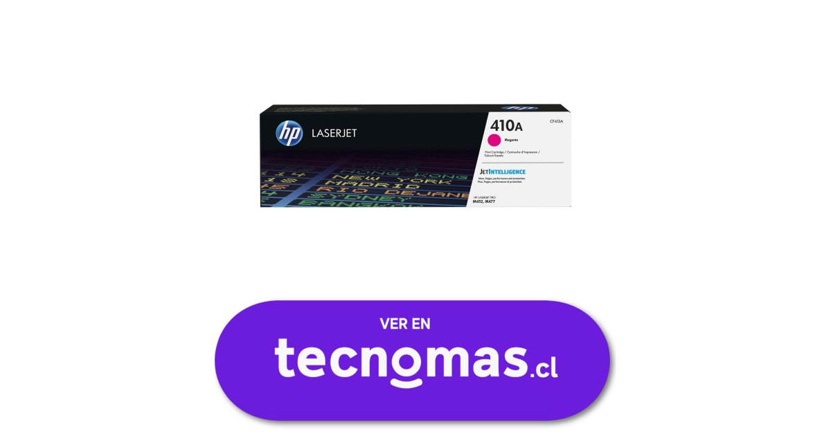 Tecnomascl Toner Hp 410a Magenta Impresora Láser Laserjet Pro 