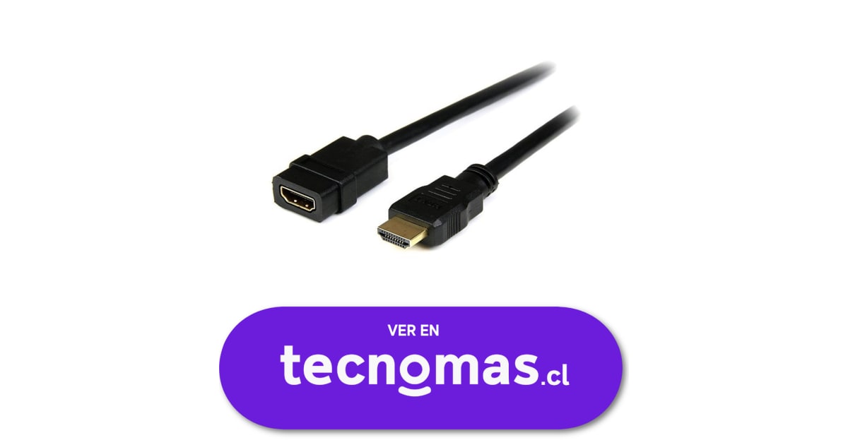 tecnomas.cl Cable Extensión HDMI M/H Ultra HD 4k x 2k de 2mt Color