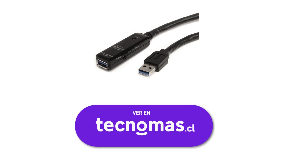 StarTech.com USB3AAEXT10M  StarTech.com Cable Extensor Alargador USB 3.0  SuperSpeed Activo de 10m - USB A Macho a Hembra - Negro