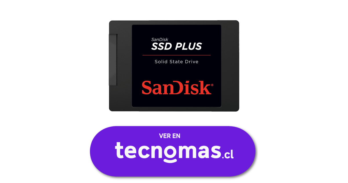 tecnomas.cl | SanDisk SSD Plus 1 TB (SDSSDA-1T00-G27)