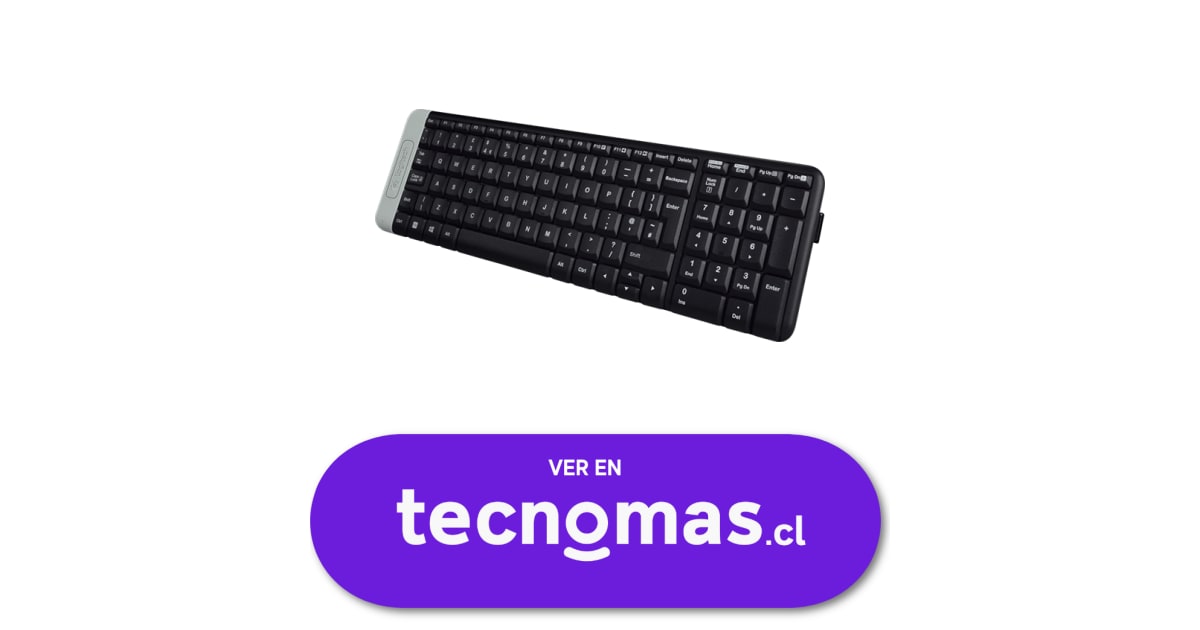 Logitech K230 Teclado Compacto Inalámbrico para Windows, 2.4 GHz